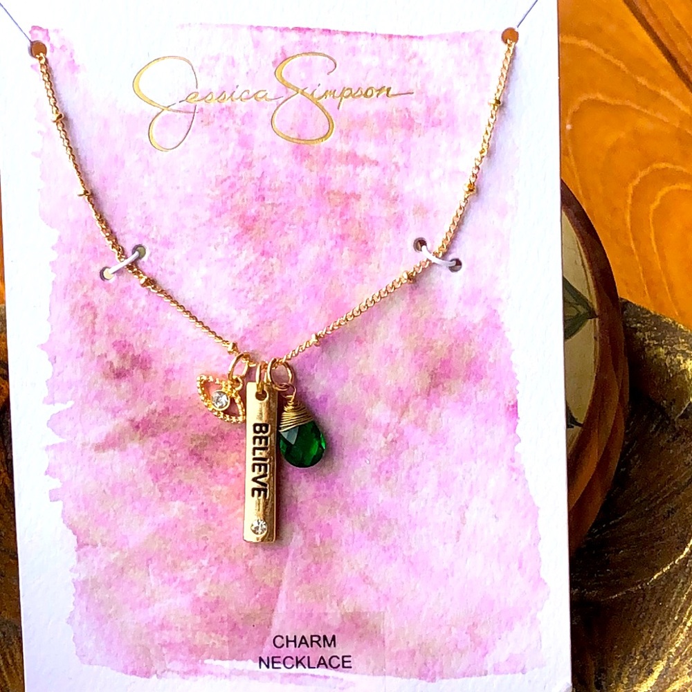 NWT JESSICA SIMPSON CHARM NECKLACE! - Picture 6 of 9